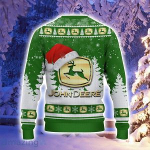 John Deere Santa Hat Pattern Ugly Christmas Sweater For Men And Women Product Photo 3