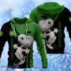 Jonh Deer Logo Cute Snoopy 3D Hoodie All Over Print Gift For Men And Women