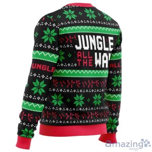 Jungle All The Way Arnold Schwarzenegger Ugly Christmas Sweater Product Photo 3