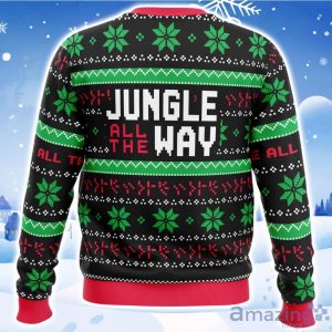 Jungle All The Way Arnold Schwarzenegger Ugly Christmas Sweater Product Photo 4