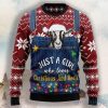 Just A Girl Who Loves Christmas And Goats Ugly Christmas Sweater For Men & Women