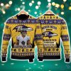 Justin Tucker Baltimore Ravens Never Mess With My Ravens NFL Christmas Ugly Sweater