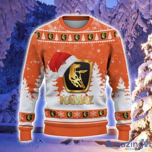 Kamaz Santa Hat Pattern Ugly Christmas Sweater For Men And Women Product Photo 2