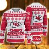 Kansas City Chiefs Logo Cute Ugly Christmas Sweater 3D Printed Unisex Sweater