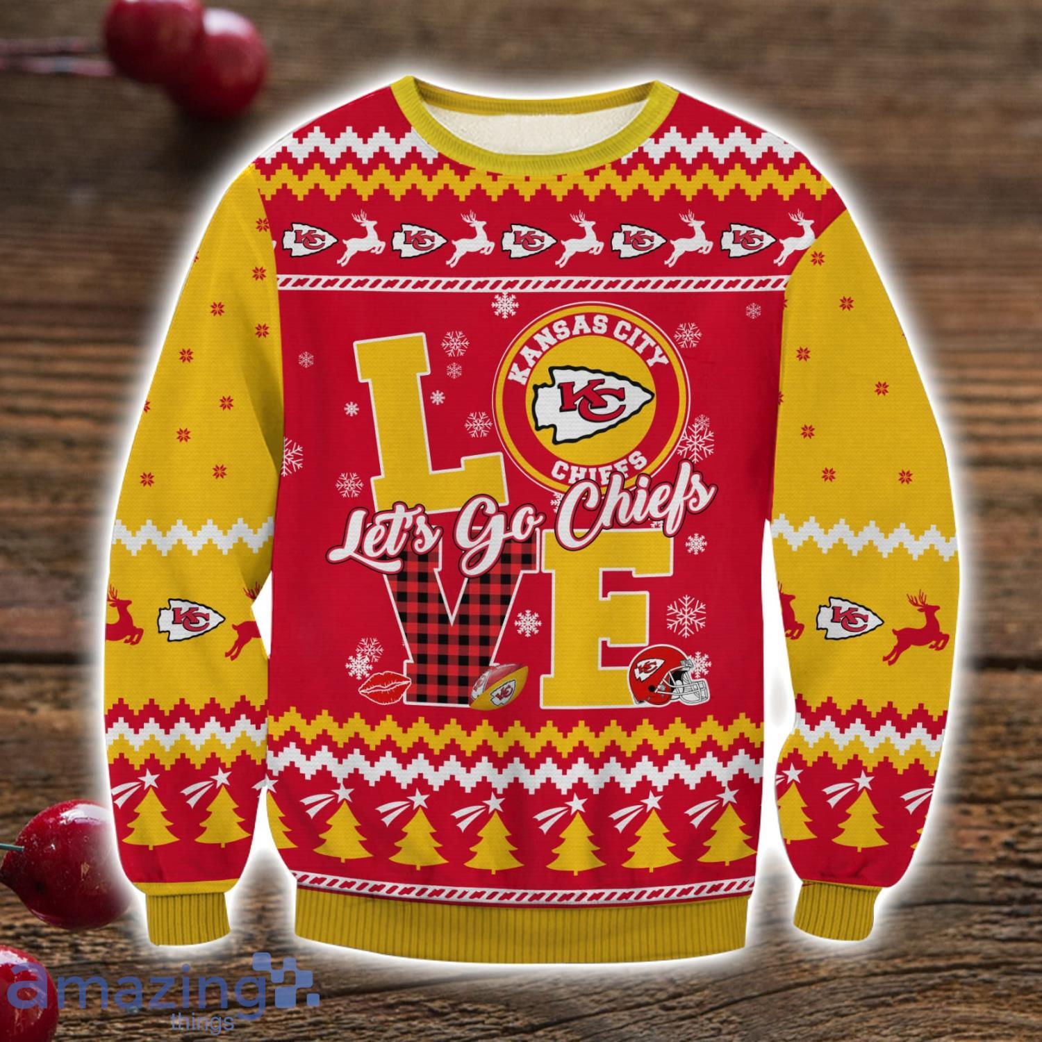 Kansas City Chiefs Love Ugly Sweater Christmas Gift For Men And Women Product Photo 1