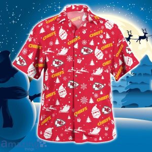 Kansas City Chiefs Santa Claus Christmas Pattern Cute Christmas Gift Hawaiian Shirt image Kansas City Chiefs Santa Claus Christmas Pattern Cute Christmas Gift Hawaiian Shirt Product Photo 3