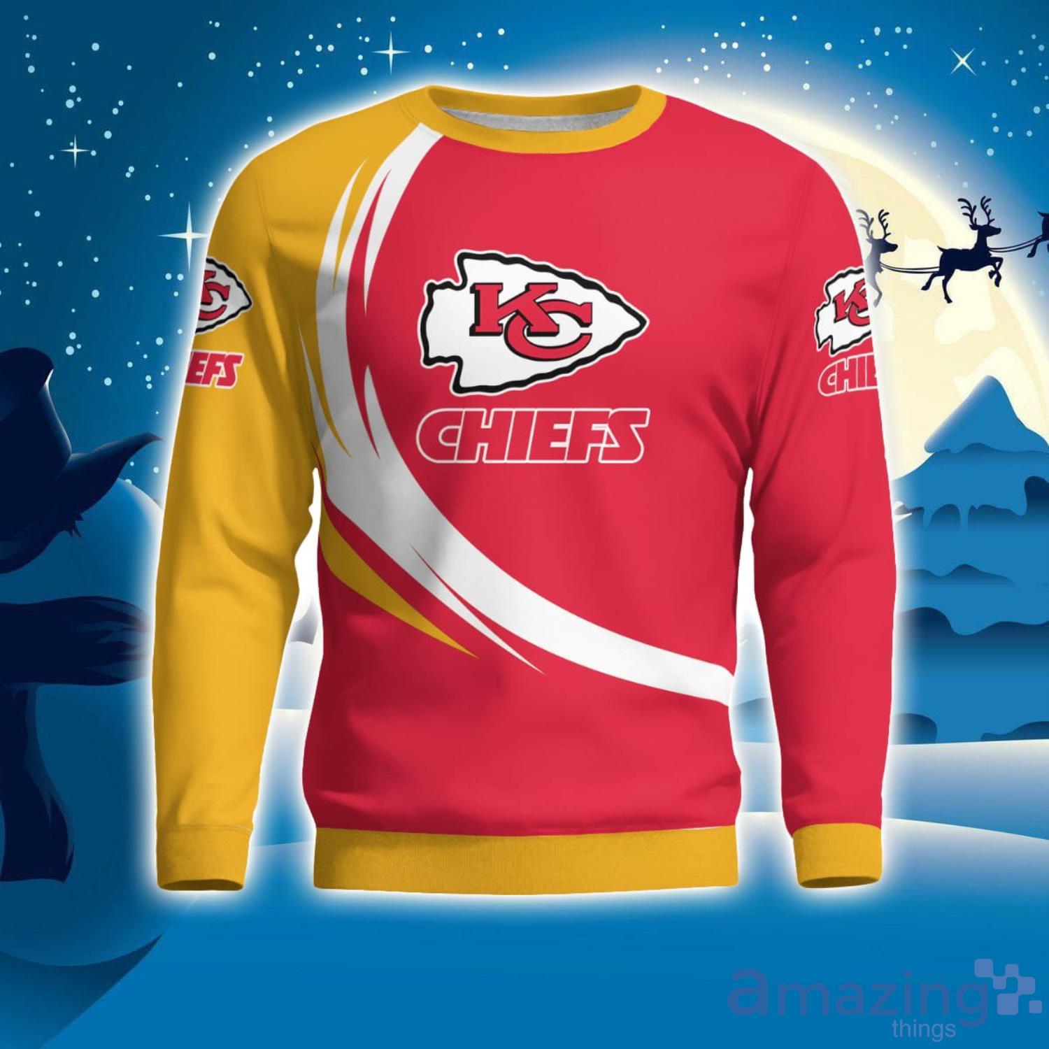Kansas City Chiefs Simple Vintage 3D Sweater Christmas Gift For Fans Product Photo 1