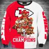 Kansas City Chiefs Super Bowl Liv 2020 Champions All Over Print 3D V2 Christmas Ugly Sweater Sweatshirt Gift For Big Fans