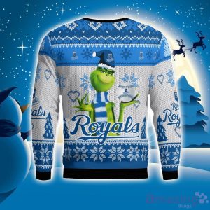 Kansas City Royals Grinch Snowflake Pattern Ugly Sweater Christmas Product Photo 2
