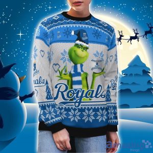 Kansas City Royals Grinch Snowflake Pattern Ugly Sweater Christmas Product Photo 3