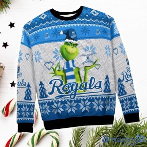 Kansas City Royals Grinch Snowflake Pattern Ugly Sweater Christmas Product Photo 4