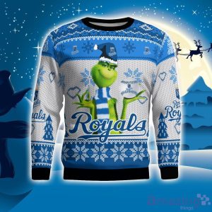 Kansas City Royals Grinch Snowflake Pattern Ugly Sweater Christmas Product Photo 1
