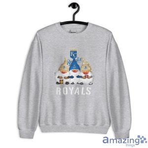 Kansas City Royals Logo Gnomies Shirt Christmas Gift - Unisex Heavy Blend Crewneck Sweatshirt