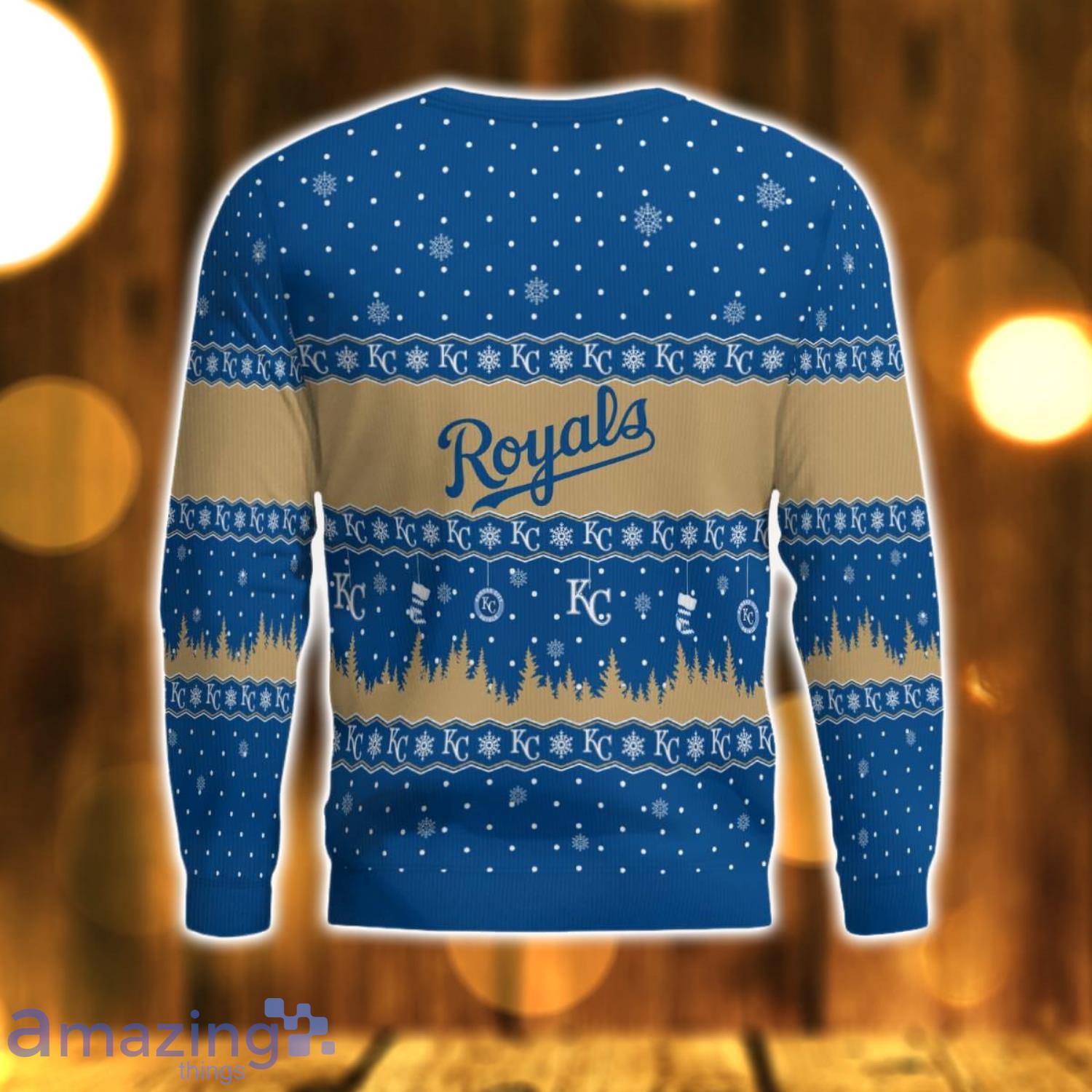 Kansas City Royals Ugly Christmas Sweater Christmas Gift For Men And Women Holidays image Kansas City Royals Ugly Christmas Sweater Christmas Gift For Men And Women Holidays Product Photo 3