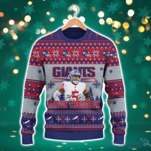 Kayvon Thibodeaux New York Giants Your Lack Of Taste Offends Me NFL Christmas Ugly Sweater Product Photo 2