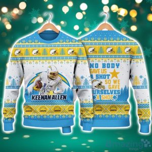 Keenan Allen Los Angeles Chargers We Gave Ourselves A Shot NFL Christmas Ugly Sweater Product Photo 1