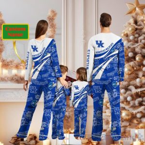 Kentucky Wildcats Custom Name Christmas Pajamas For Fans Product Photo 2