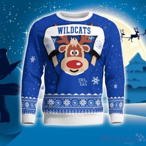 Kentucky Wildcats Cute Reindeer Ugly Christmas Sweater Christmas Party Gift Product Photo 1