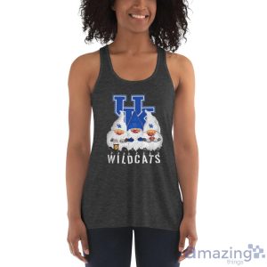 Kentucky Wildcats Logo Gnomies Shirt Christmas Gift - Women's Flowy Racerback Tank