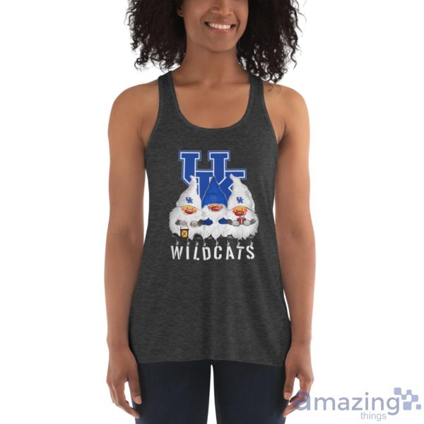 Kentucky Wildcats Logo Gnomies Shirt Christmas Gift - Women's Flowy Racerback Tank