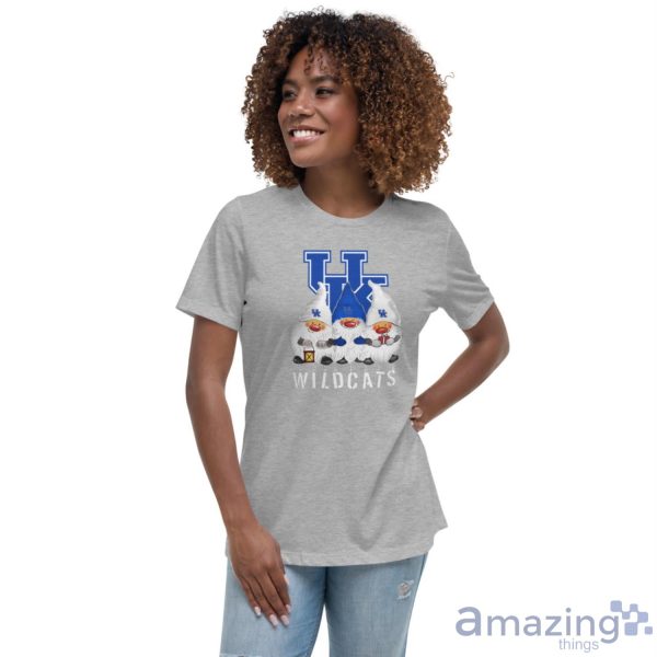 Kentucky Wildcats Logo Gnomies Shirt Christmas Gift - Women's Relaxed Short Sleeve Jersey Tee