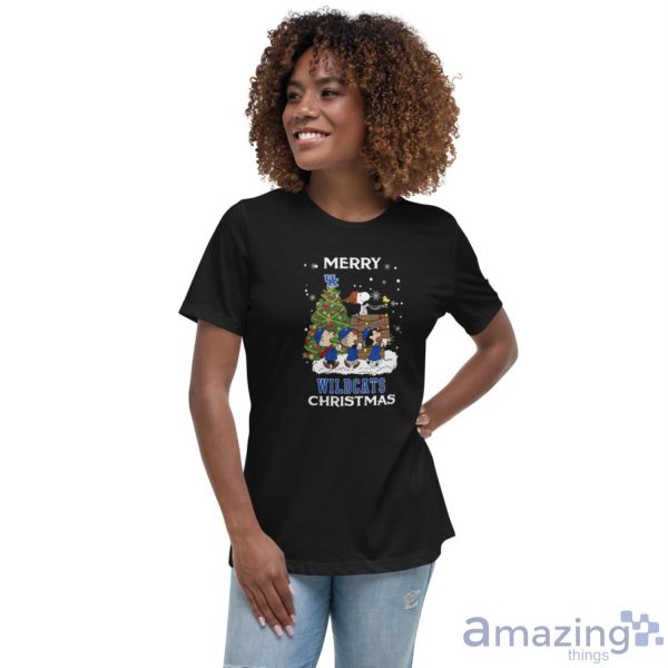 Kentucky Wildcats Snoopy Family Christmas Shirt Christmas Gift Ideas - Women's Relaxed Short Sleeve Jersey Tee