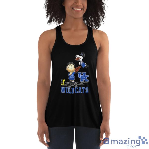 Kentucky Wildcats The Peanuts T-Shirt Gift For Fans - Women's Flowy Racerback Tank