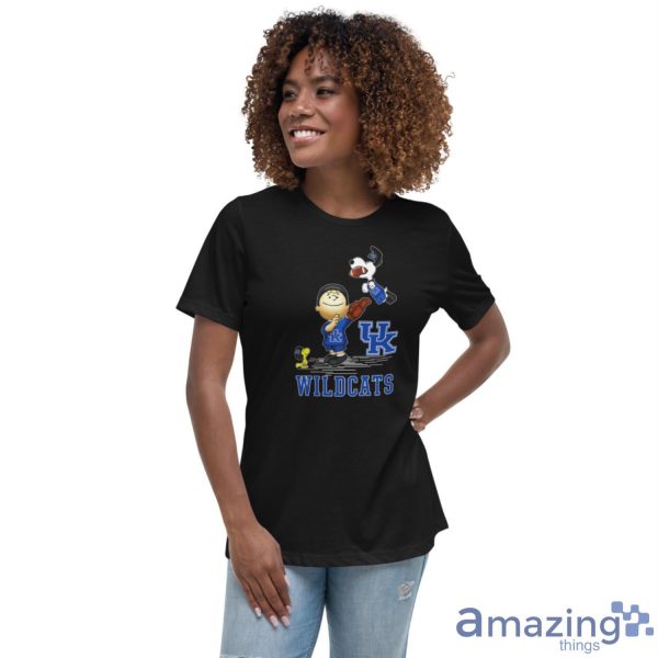 Kentucky Wildcats The Peanuts T-Shirt Gift For Fans - Women's Relaxed Short Sleeve Jersey Tee