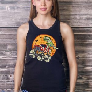Kids Mummy T Rex Monster Truck Dino Toddler Boys Halloween Kids T Shirt Product Photo 5