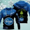 Kroger Logo Grinch Hoodie 3D All Over Print Gift For Men And Women