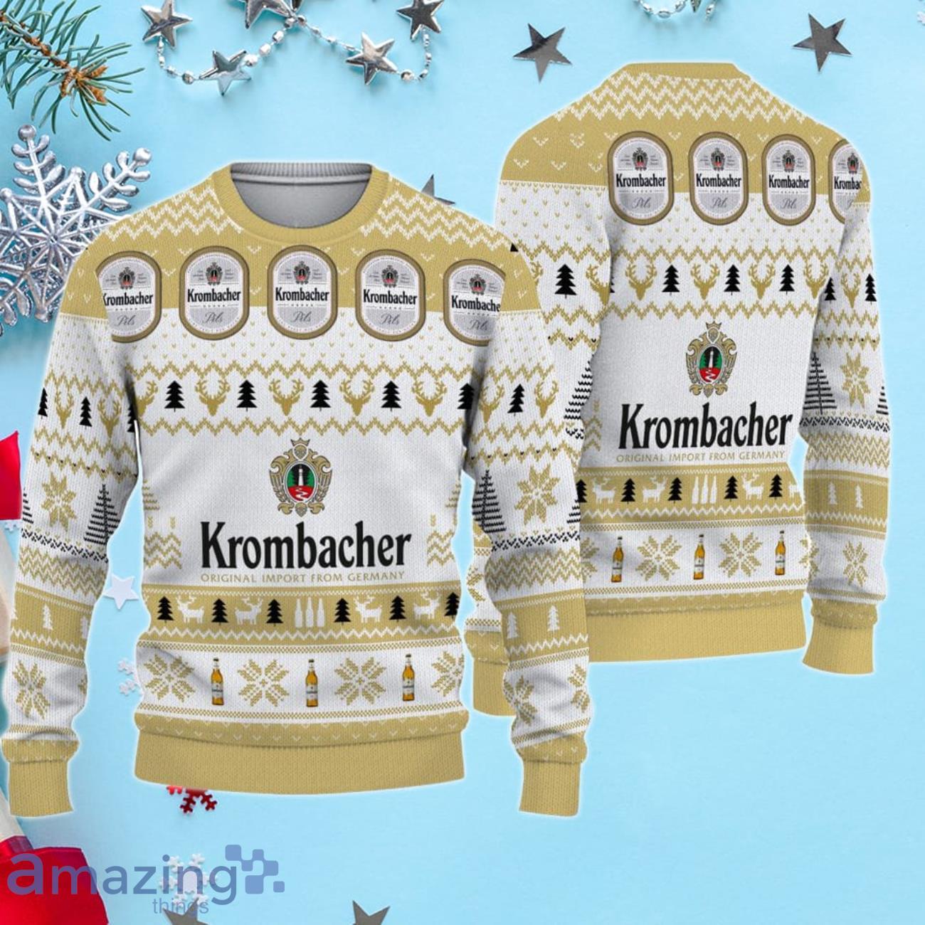 Krombacher Beer Christmas Ugly Sweater image Krombacher Beer Christmas Ugly Sweater Product Photo 1