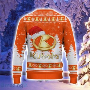 Kubota Santa Hat Pattern Ugly Christmas Sweater For Men And Women Product Photo 3