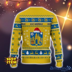 K.V.C. Westerlo 3D Ugly Christmas Sweater For Men And Women Sport Fans image K.V.C. Westerlo 3D Ugly Christmas Sweater For Men And Women Sport Fans Product Photo 3