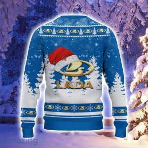 Lada Santa Hat Pattern Ugly Christmas Sweater For Men And Women Product Photo 3