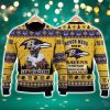 Lamar Jackson Baltimore Ravens Never Mess With My Ravens NFL Christmas Ugly Sweater
