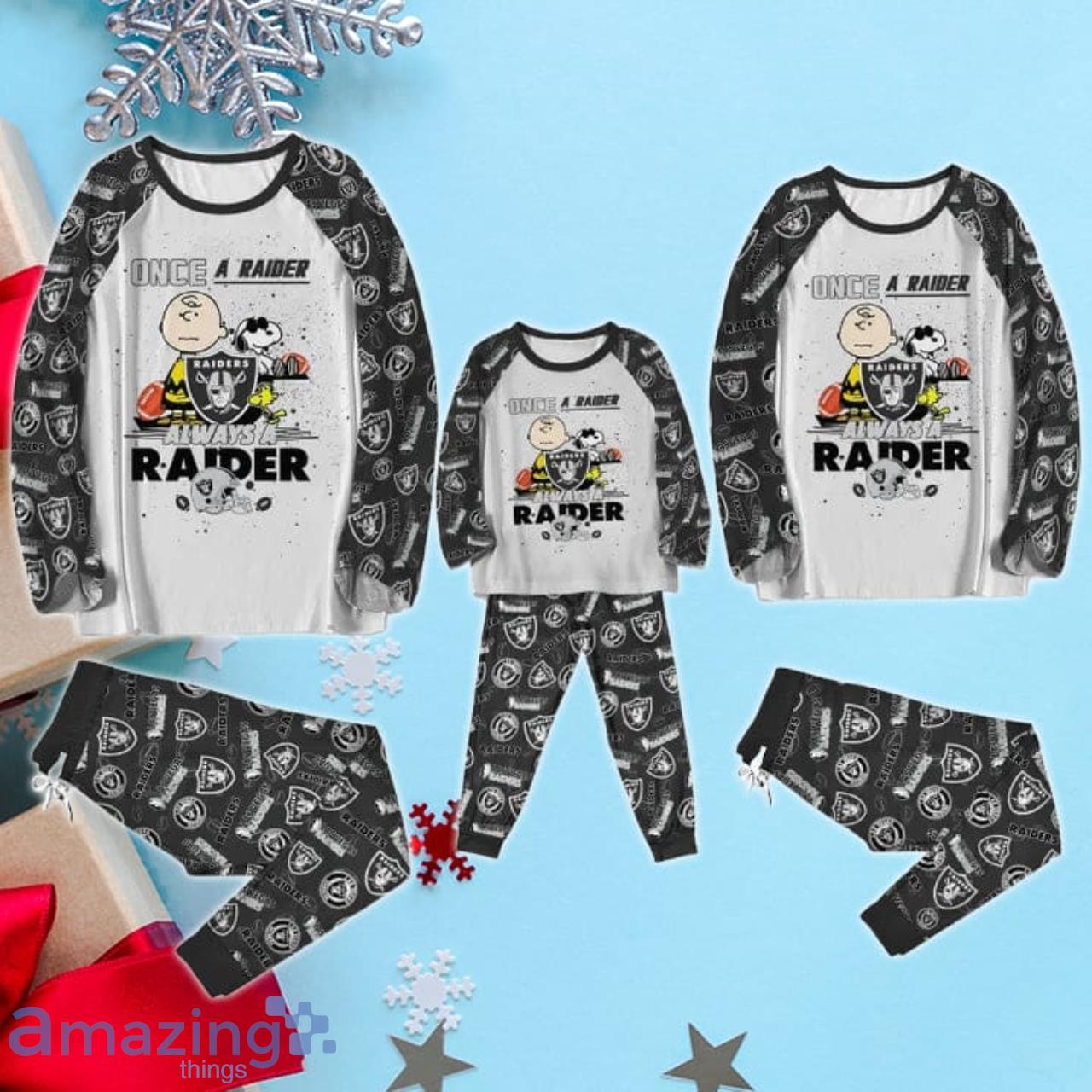 Las Vegas Raiders Once A Raider Always A Raider Limited Edition Pajamas Set image Las Vegas Raiders Once A Raider - Always A Raider Limited Edition Pajamas Set Product Photo 3