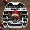 Las Vegas Raiders Skull Ugly Sweater Christmas Gift For Men And Women