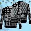 Las Vegas Ugly Sweater Christmas, Retro Football American Sweatshirt Pattern 3D For Fans
