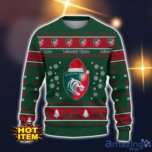Leicester Tigers 3D Ugly Christmas Sweater For Men And Women Sport Fans Product Photo 2