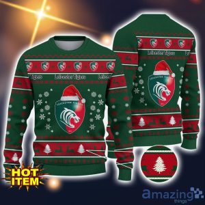 Leicester Tigers 3D Ugly Christmas Sweater For Men And Women Sport Fans Product Photo 1