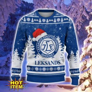 Leksands IF Ugly Christmas Sweater Holiday Gift Ideas For Sport Fans Product Photo 2