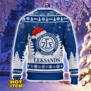 Leksands IF Ugly Christmas Sweater Holiday Gift Ideas For Sport Fans Product Photo 3