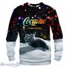 Let It Snow Black Sweatshirt, Cocaine Everywhere Ugly Cat Christmas Sweater