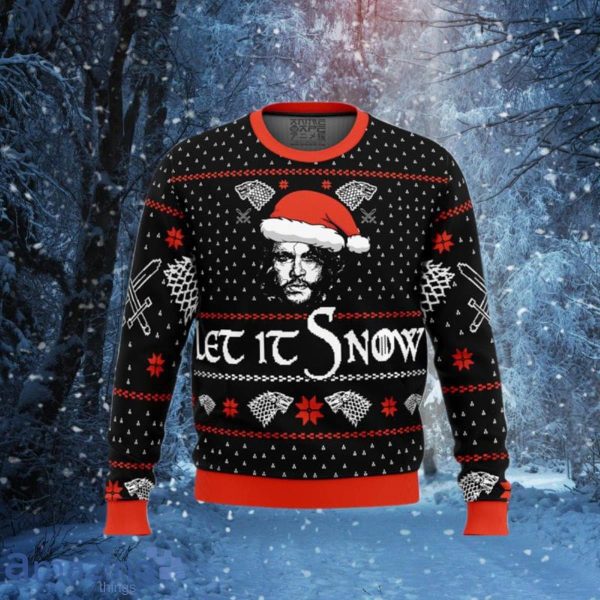 Let it Snow Jon Game of Thrones Ugly Christmas Sweaters Impressive