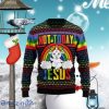 Lgbt Not Today Jesus Ugly Christmas Sweaters Special Gift For Men Women