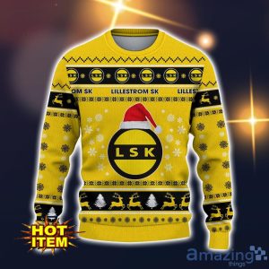 Lillestrøm Sportsklubb 3D Ugly Christmas Sweater For Men And Women Sport Fans image Lillestrøm Sportsklubb 3D Ugly Christmas Sweater For Men And Women Sport Fans Product Photo 2