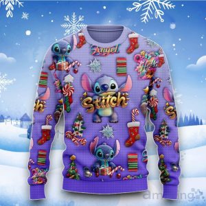 Lilo & Stitch Angel Christmas Ugly Sweater image Lilo & Stitch Angel Christmas Ugly Sweater Product Photo 2