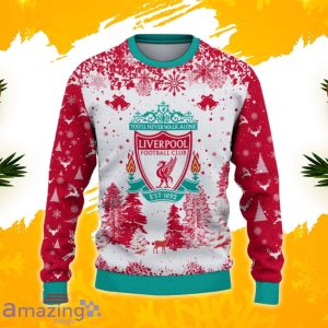 Liverpool F.C Ugly Christmas Sweater, Xmas Gift Ideas 2023 For Fans Product Photo 2