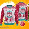Liverpool F.C Ugly Christmas Sweater, Xmas Gift Ideas 2023 For Fans