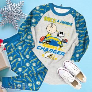 Los Angeles Chargers Once A Charger - Always A Charger Limited Edition Pajamas Set Product Photo 2